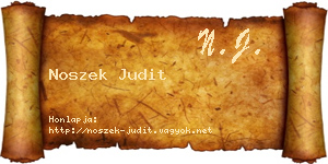 Noszek Judit névjegykártya